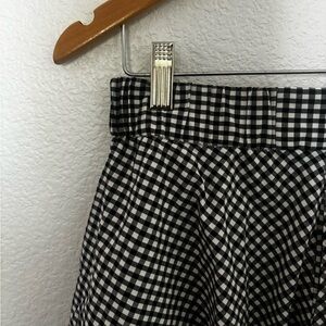 Gingham Midi Skirt w/ Pockets